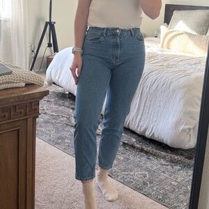 Zara Women's Straight Leg Blue Jeans